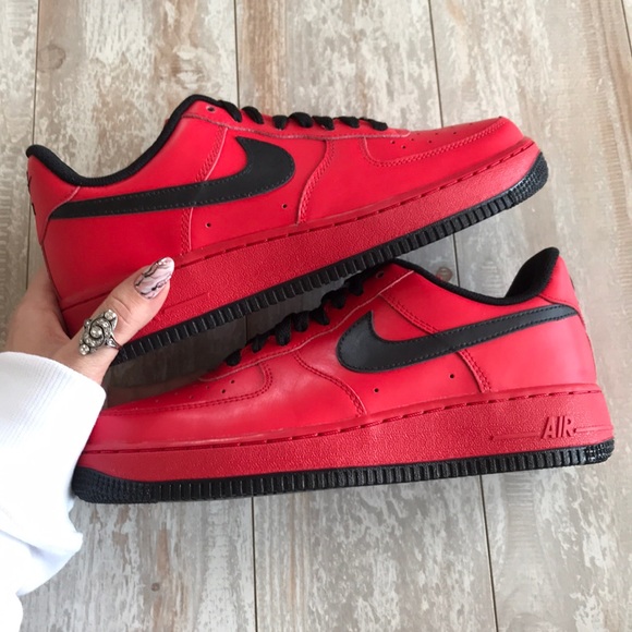 NWTNike ID Air Force 1 Custom Red On Black! - Picture 6 of 7